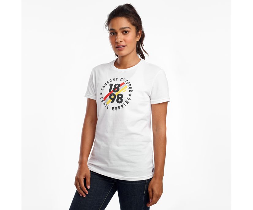 Saucony Rested Short Sleeve Women's Shirts White | AU 291TCEV